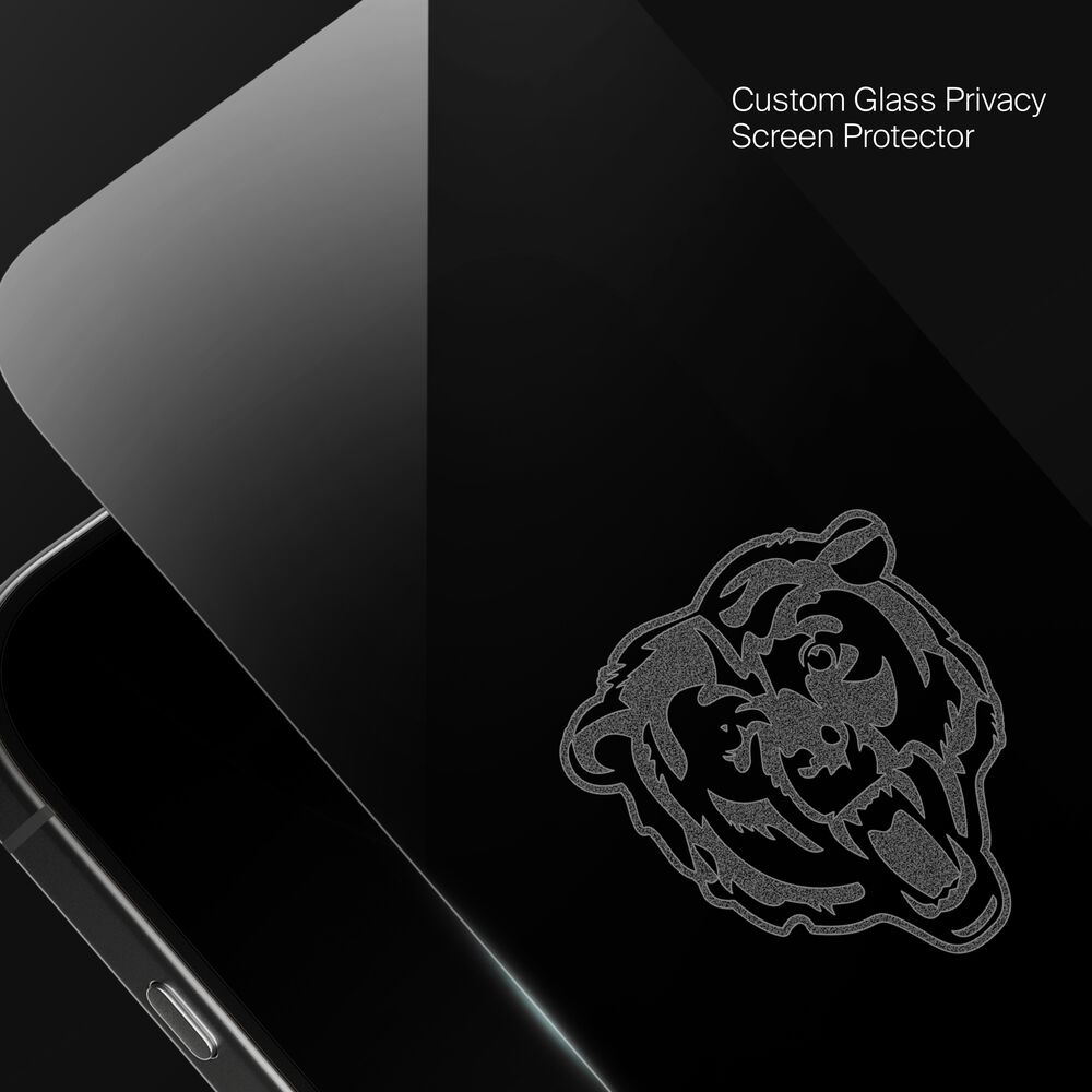 Chicago Bears Custom Glass Screen Protector, , hi-res