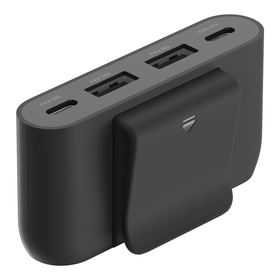 4 端口 USB 电源扩展器, 黑色, hi-res