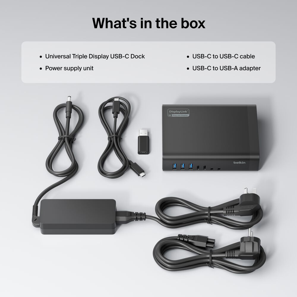 Universal 16-Port Triple Display USB-C Dock, , hi-res