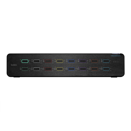 Universal 2nd Gen Secure KVM Switch, 16-Port Single Head w/ CAC