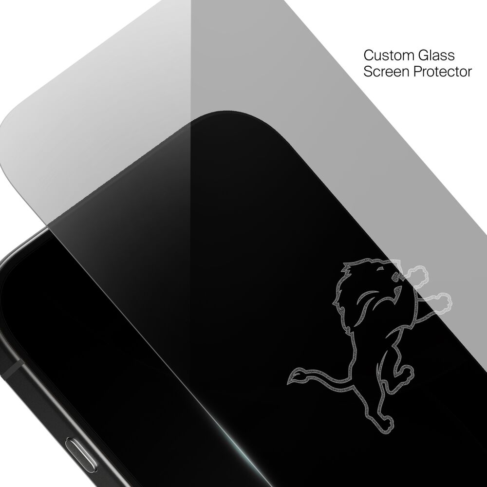 Detroit Lions Custom Glass Screen Protector, , hi-res