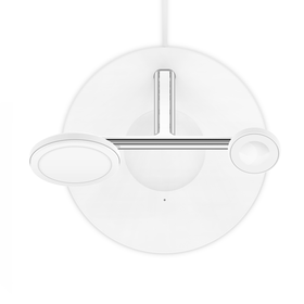 3-in-1 Wireless Charger with MagSafe 15W, White, hi-res
