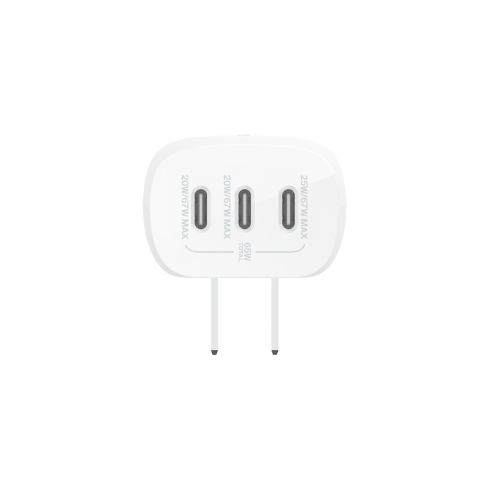 3 Port USB-C® Wall Charger with PPS 67W, , hi-res