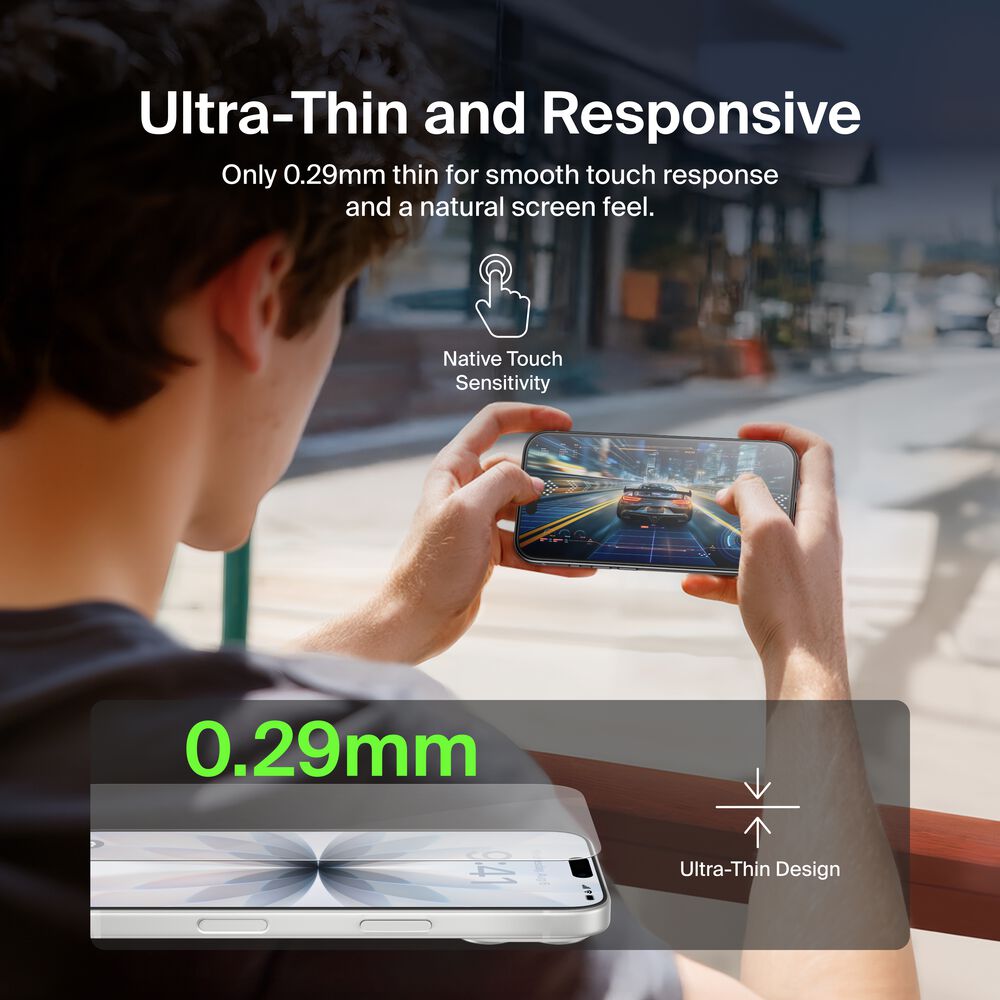 UltraGlass 2 Screen Protector for iPhone 17 / iPhone 16 Pro, , hi-res