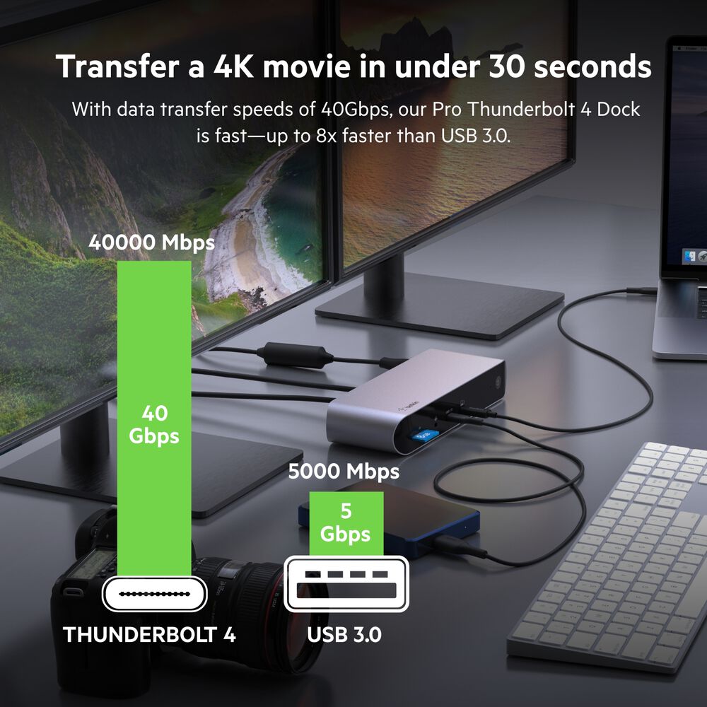 Pro Thunderbolt 4 Dock, Space Gray, hi-res