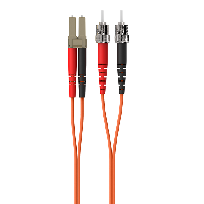 Multimode Duplex Fiber Patch Cable, ST-LC, , hi-res