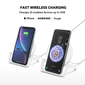 Wireless Charging Stand 10W, White, hi-res