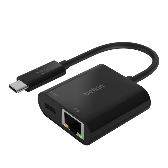 angivet Auto Oberst USB-C to Ethernet Adapter + 60W Charge | Belkin