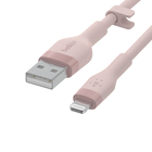 Cable USB-A con conector Lightning, Rosa, hi-res