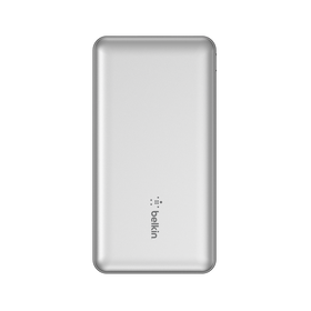 モバイル充電器 10K + USB-A - USB-C 充電ケーブル, Silver, hi-res