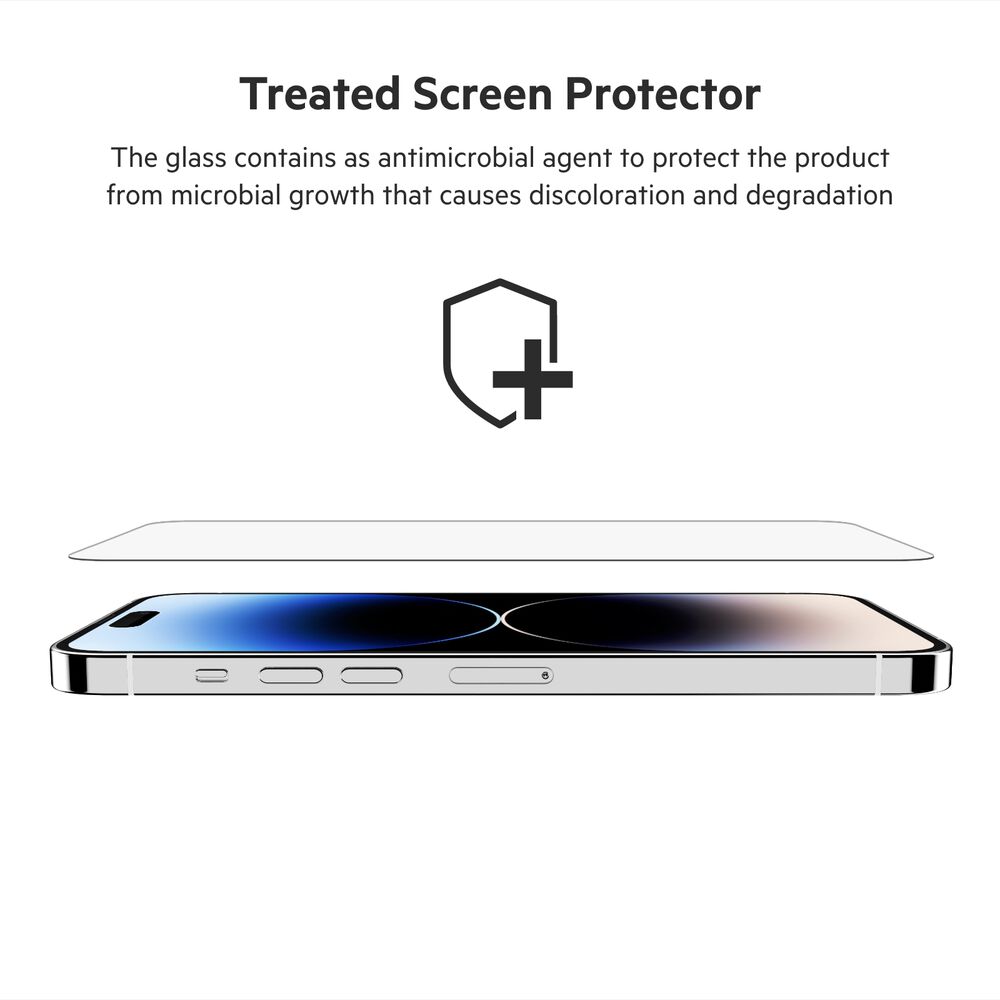 UltraGlass Treated Screen Protector for iPhone 14 Pro Max, , hi-res