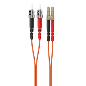 Multimode Duplex Fiber Patch Cable, ST-LC, , hi-res