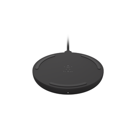 10W Wireless Charging Pad + QC 3.0 Wall Charger + Cable, Black, hi-res