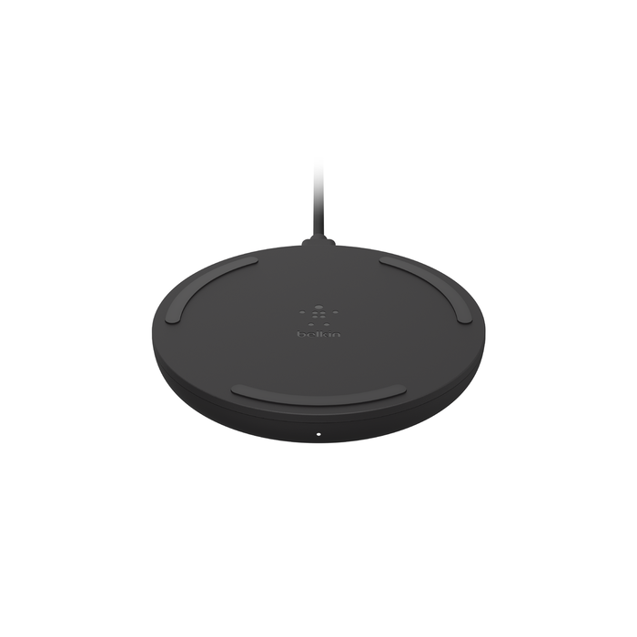 10W Wireless Charging Pad + QC 3.0 Wall Charger + Cable