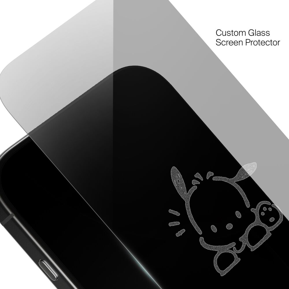 Pochacco Thinking Custom Glass Screen Protector, , hi-res