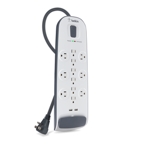 12 Outlet Surge Protector with USB Charging, , hi-res