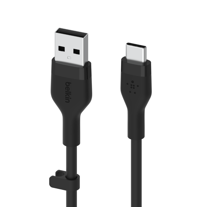USB-A/USB-C-kabel, Zwart, hi-res