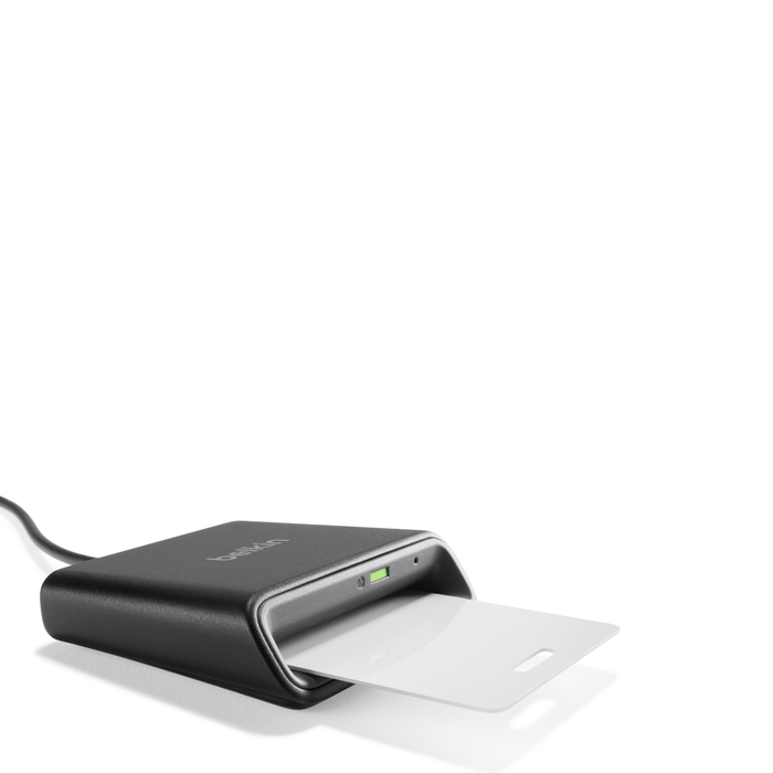 USB Smart Card / CAC Reader, Black, hi-res