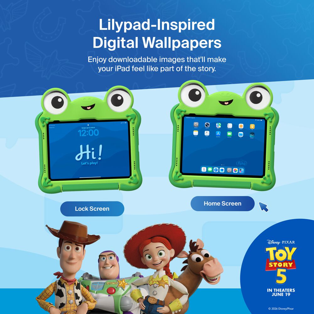 Disney Toy Story 5 Lilypad Case for iPad 10th and 11th Gen, Green, hi-res