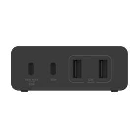 4-Port GaN Charger 108W, x2 USB-C PD, x2 USB-A