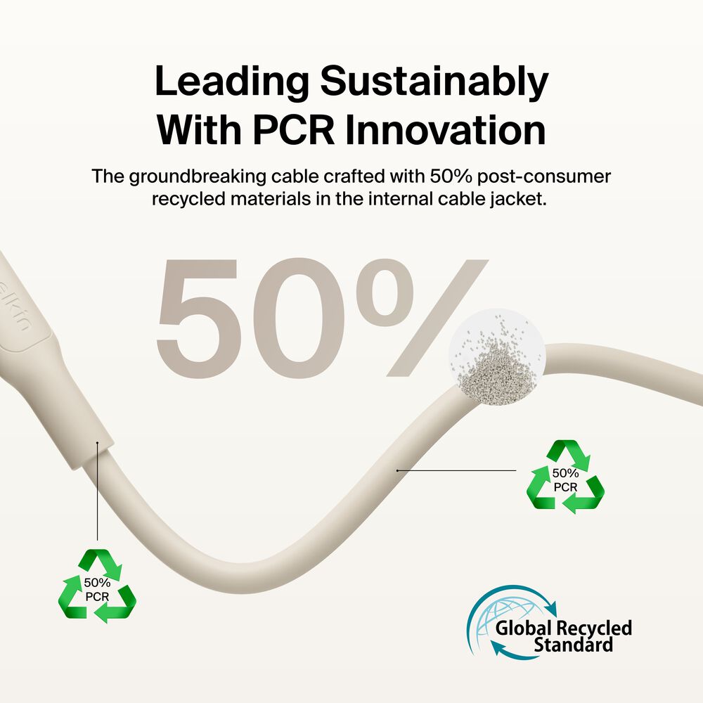 USB-A Cable with Lightning Connector, 3.3ft/1m, Sand, Sand, hi-res