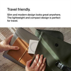 2-in-1 Wireless Charging Pad with Official MagSafe Charging 15W, Sand, hi-res