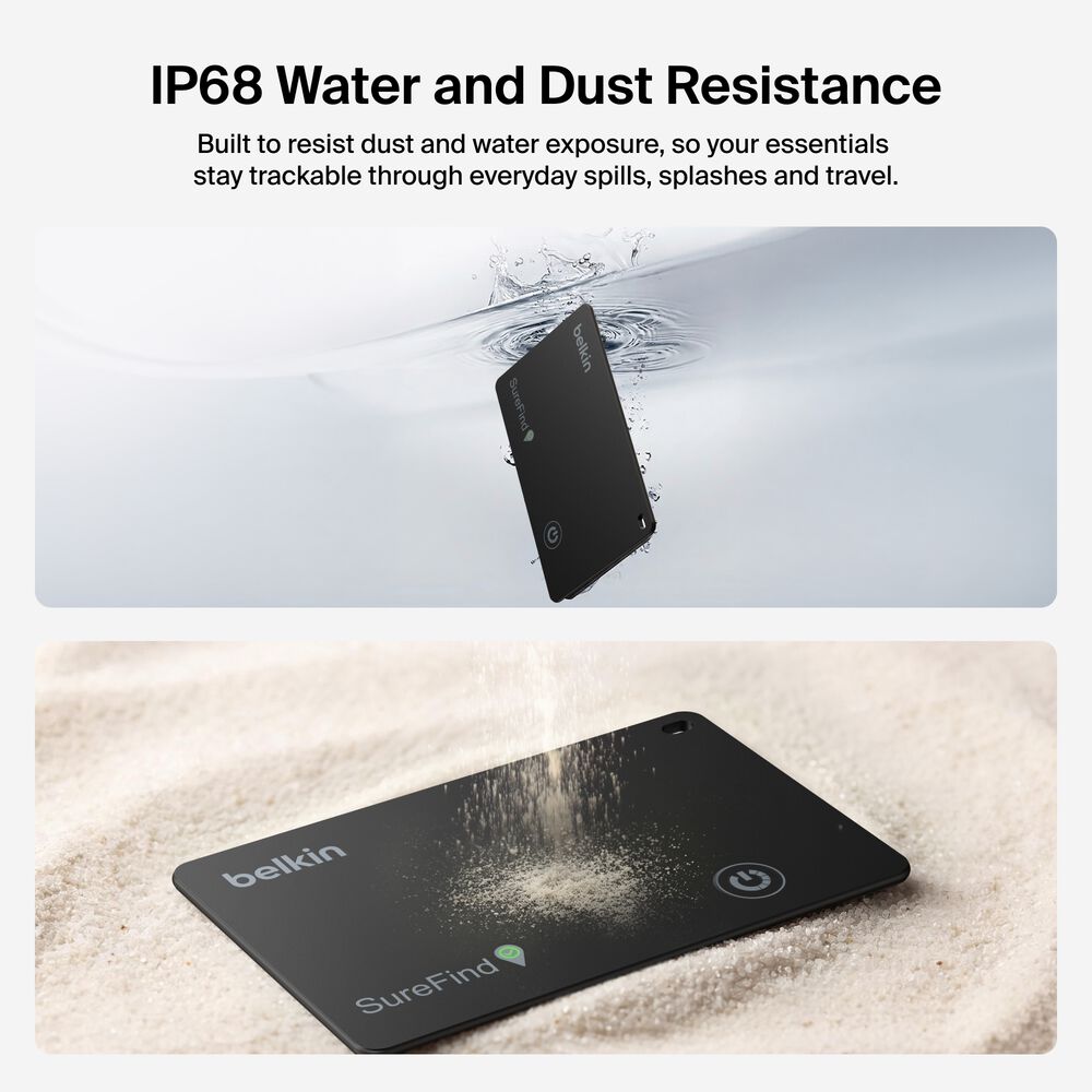 Bluetooth Tracker Card, Black, hi-res