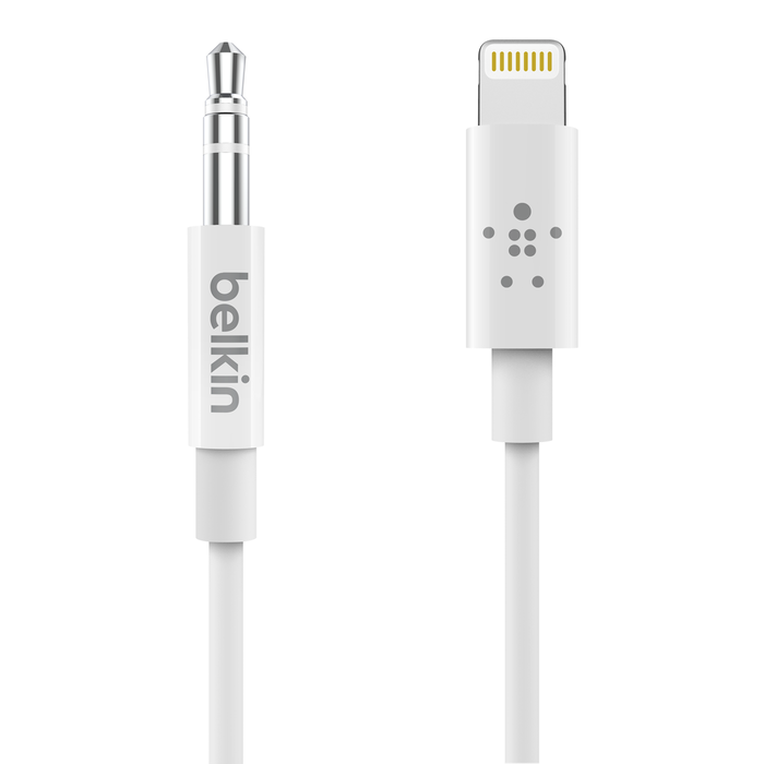 Cable de audio de 3,5 mm con conector Lightning, Blanco, hi-res