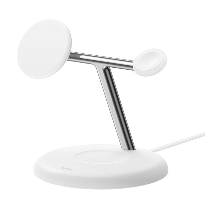 UltraCharge 3-in-1 Wireless Charging Stand with Qi2 25W, alternate view