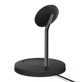 2-in-1 Wireless Charger Stand with Official MagSafe Charging 15W, Black, hi-res