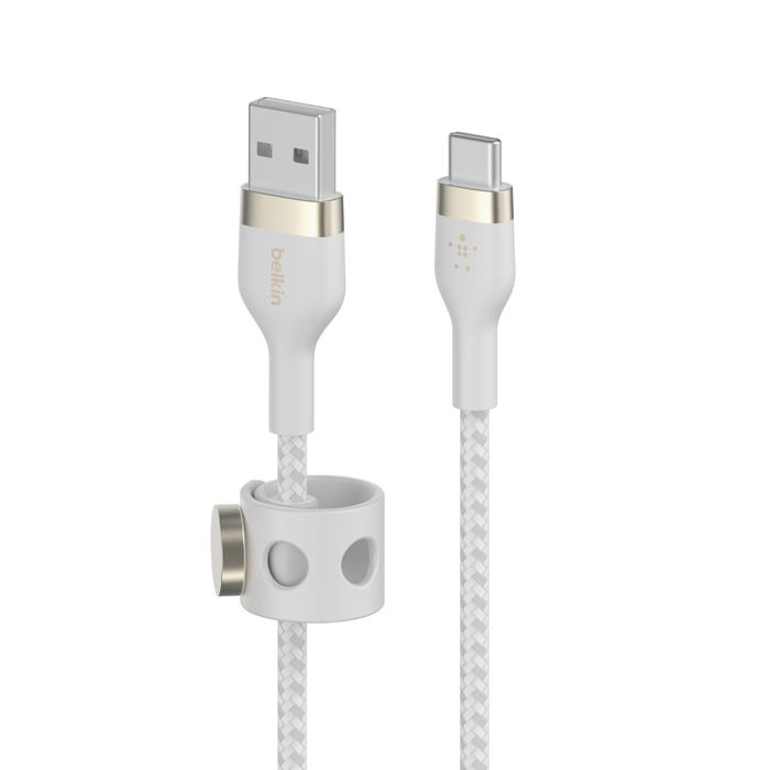 USB-A to USB-C Cable 15W, White, hi-res