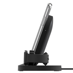 iPhone + Apple Watch + USB-A 포트용 BOOST↑UP™ 무선 충전 독, Black, hi-res