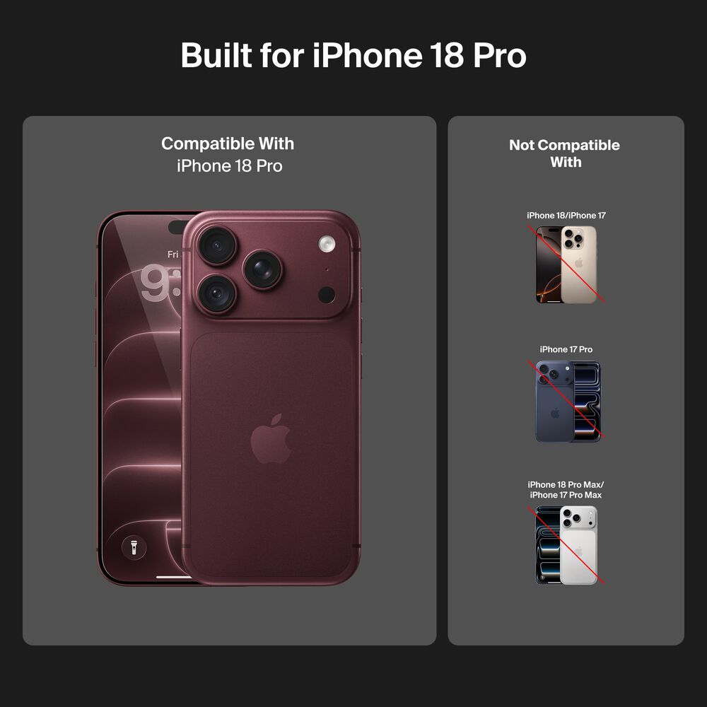 Bright Privacy Screen Protector for iPhone 18 Pro, , hi-res