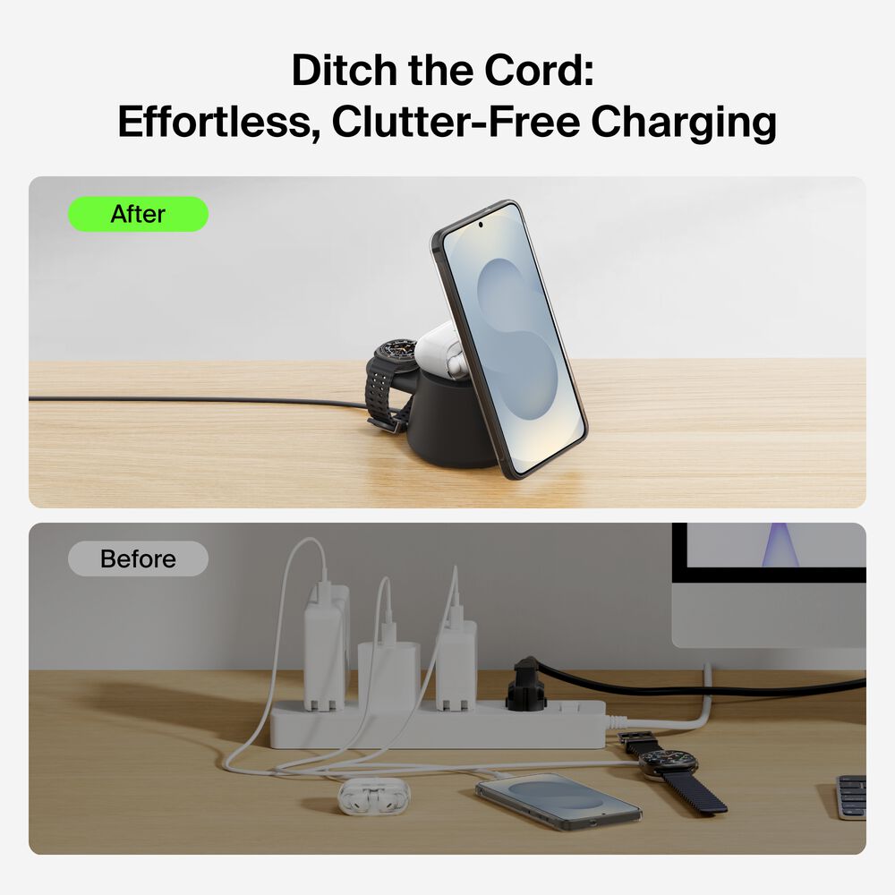 Modular Charging Dock with Qi2 25W, Black, hi-res