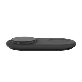 Kabellose magnetische 2-in-1-Ladestation mit Qi2 (15 W), Schwarz, hi-res