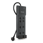 8-Outlet Home/Office Surge Protector w/Telephone Line + Extended Cord, , hi-res