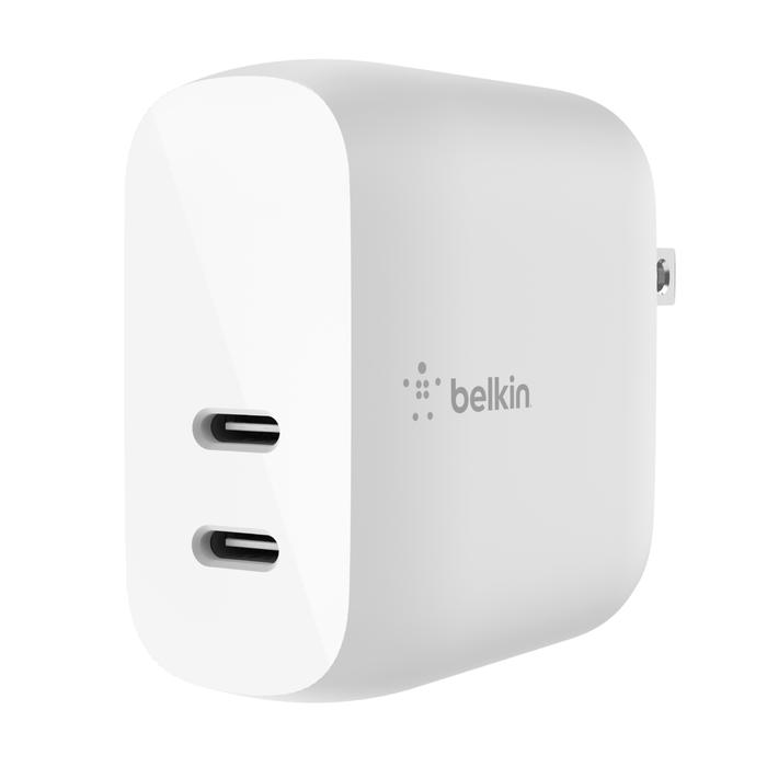 Belkin Boostcharge (20w) Dual Usb-c With (40w) Stand Alone Wall Charger :  Target