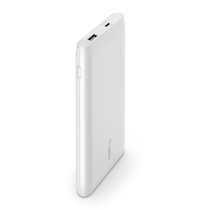 Batterie externe USB-C PD 10K avec c&acirc;ble USB-C, Blanc, hi-res