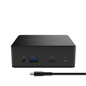 USB-C 雙顯示器擴展基座, Black, hi-res