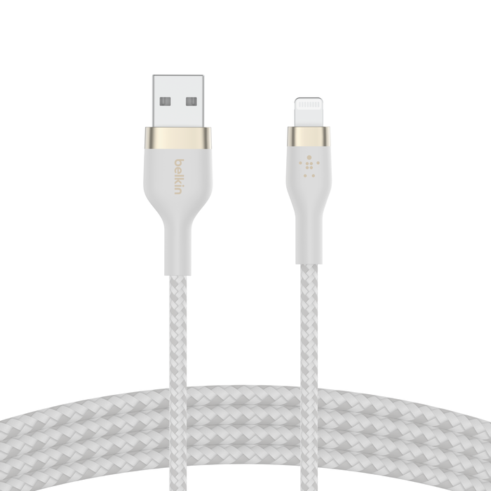Cable USB-A con conector Lightning, Blanco, hi-res