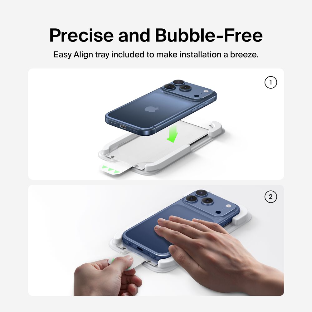 InvisiGlass Privacy Filter Screen Protector for iPhone 17 Pro Max, , hi-res