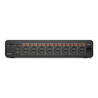 Universal 2nd Gen Secure KVM Switch, 8-Port Dual Head w/ CAC, Black, hi-res