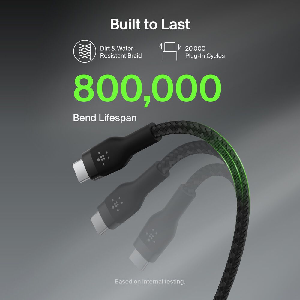 USB-C to USB-C Cable 60W, Black, hi-res