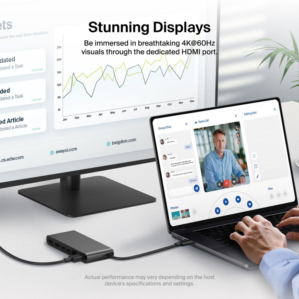 8-Port USB-C Hub with 2.5Gb Ethernet, Space Gray, hi-res