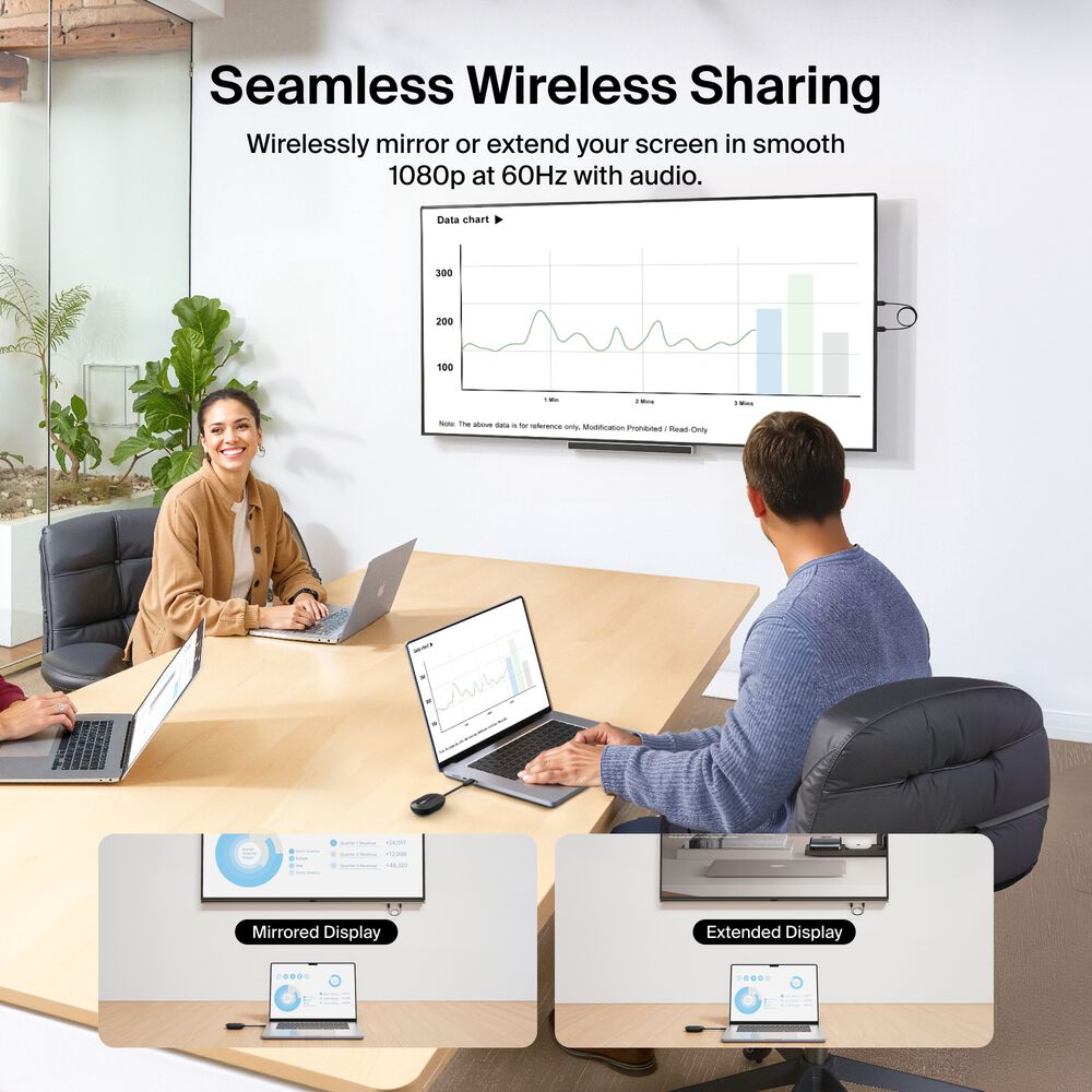 Wireless HDMI Display Adapter, Black, hi-res