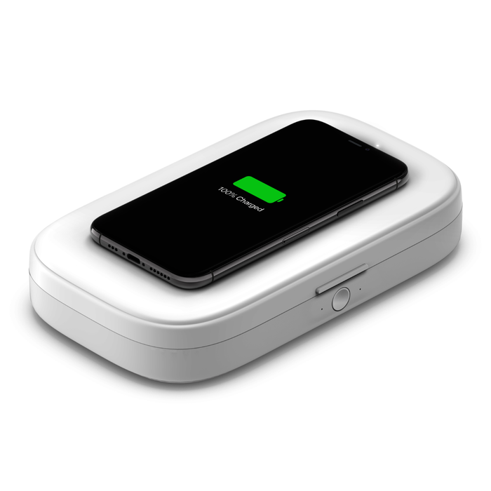 LED wireless iPhone charger speaker, Mobile Phones & Gadgets