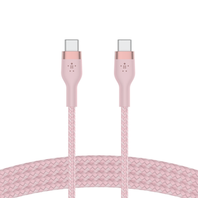USB-C 至 USB-C 編織連接線, 粉色的, hi-res