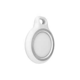 Apple AirTag 케이스 빛 반사형 키링 홀더, 하얀색, hi-res