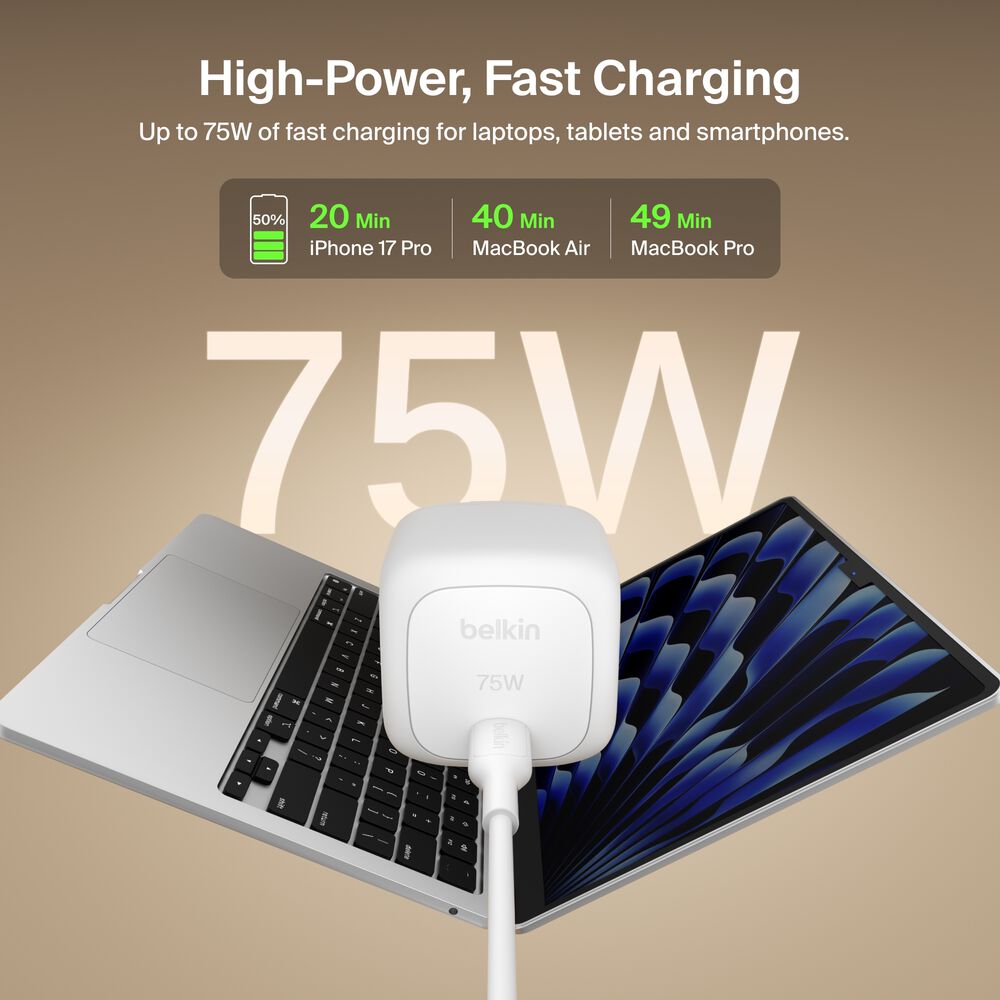 GaN Wall Charger 75W, , hi-res