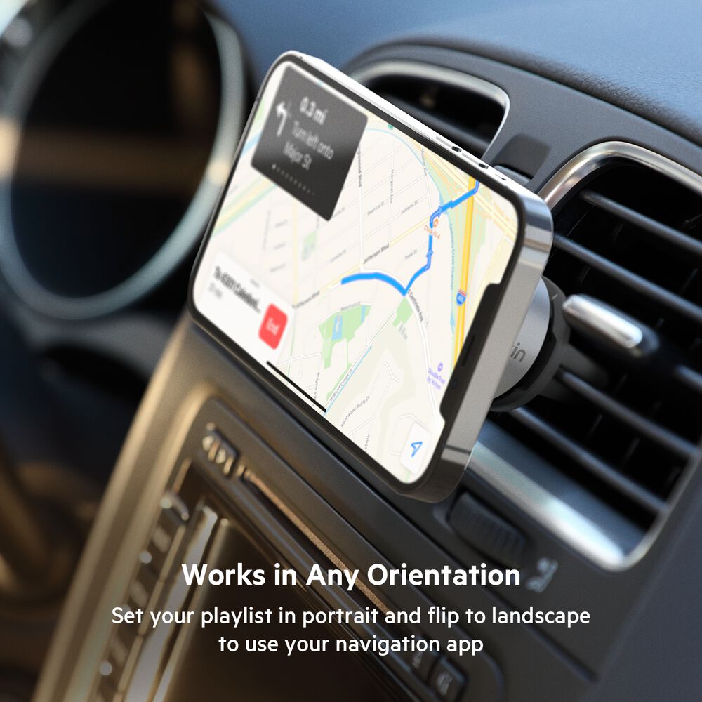 Magnetic Car Vent Mount, Gray, hi-res